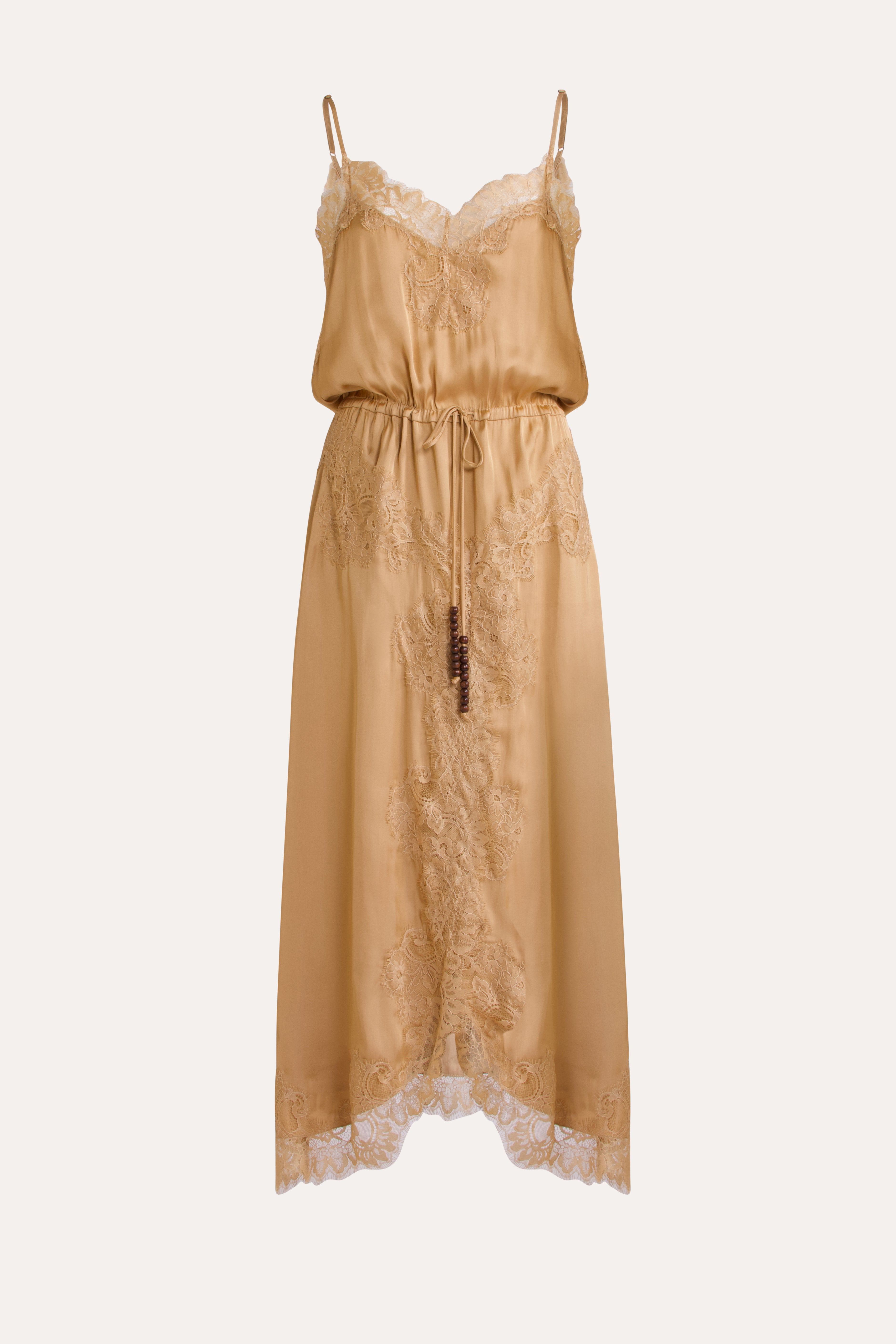 Mimi Cami Dress with Lace Trim