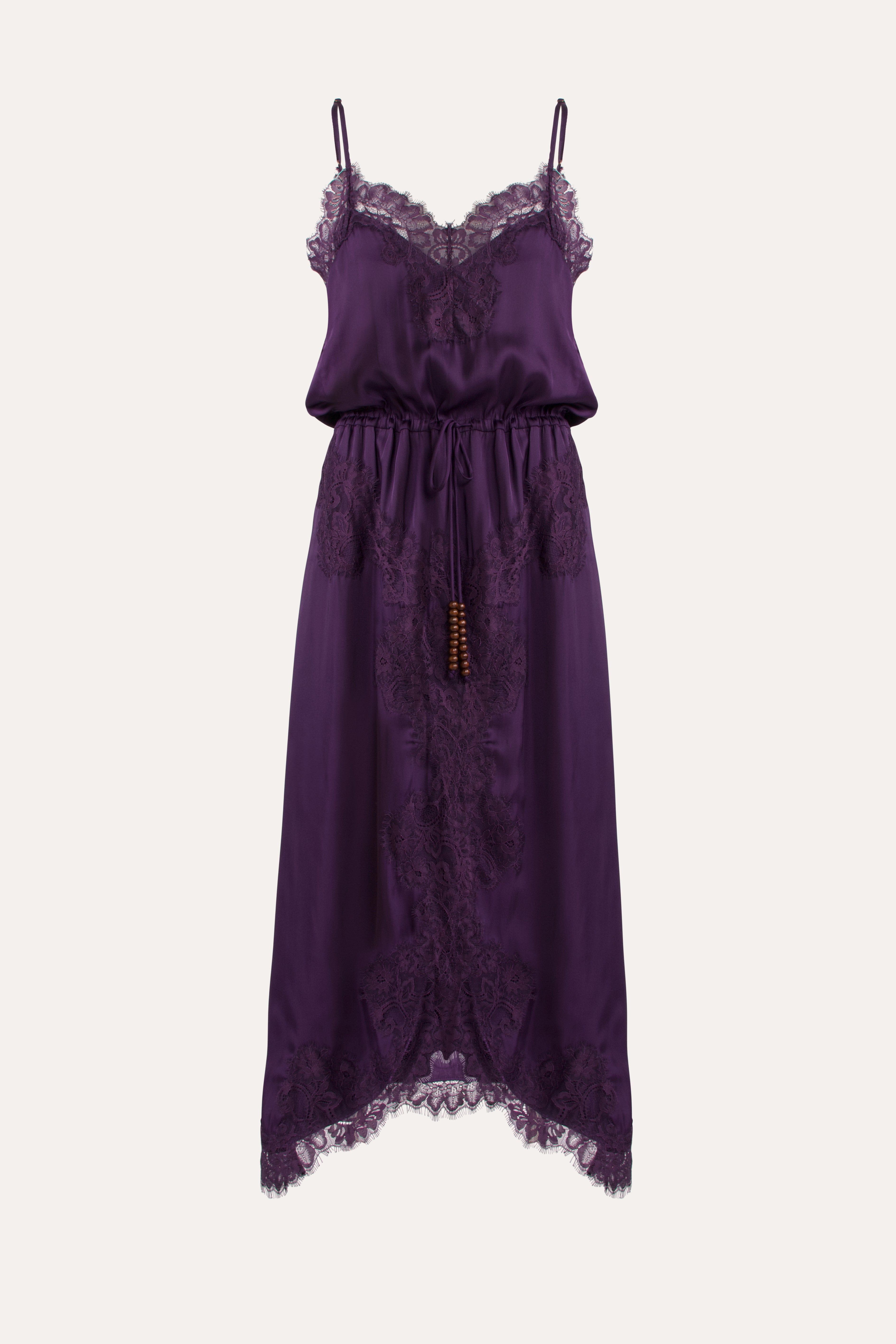 Mimi Cami Dress with Lace Trim