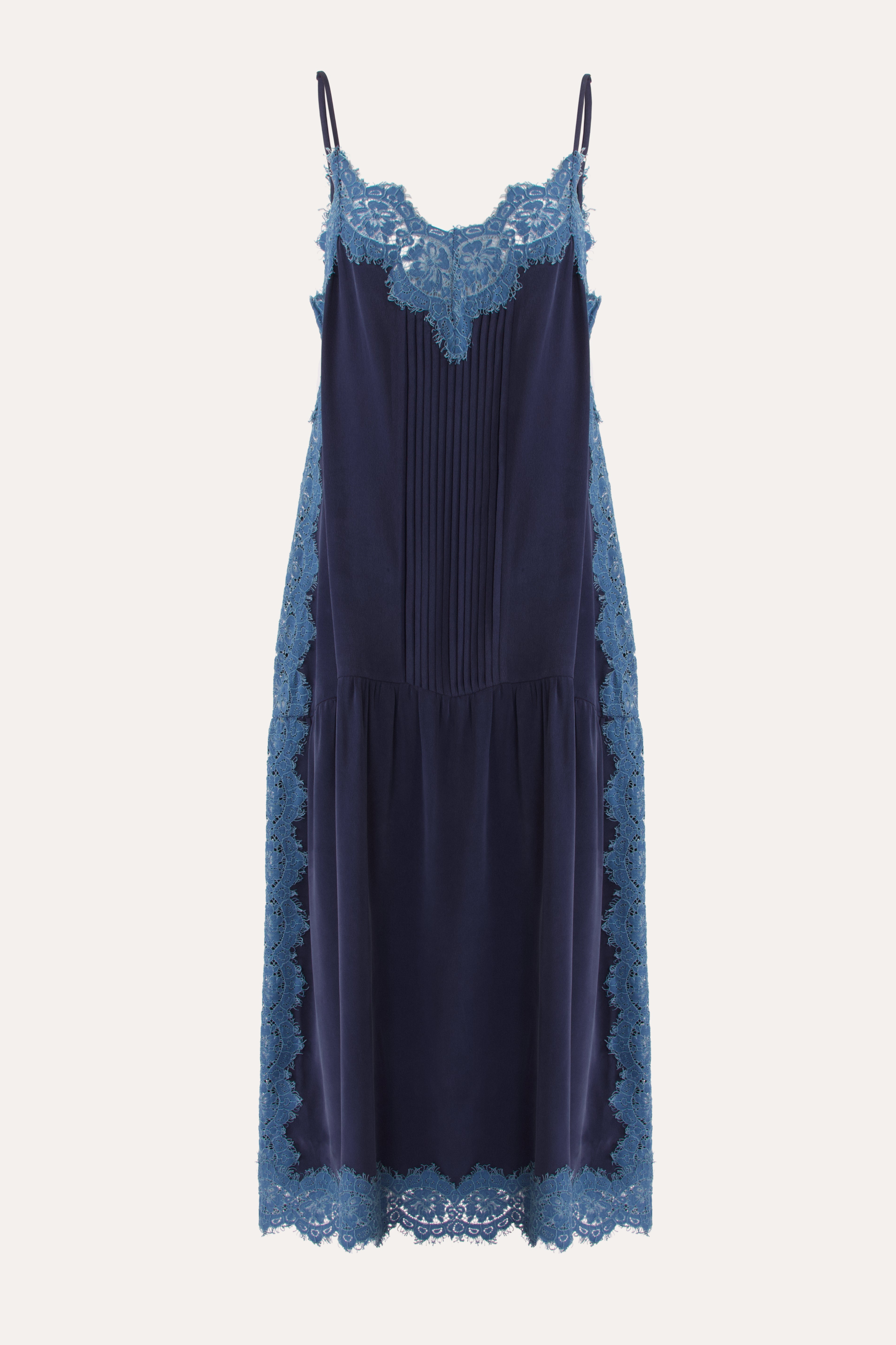 Nettie Silk & Lace Maxi Dress