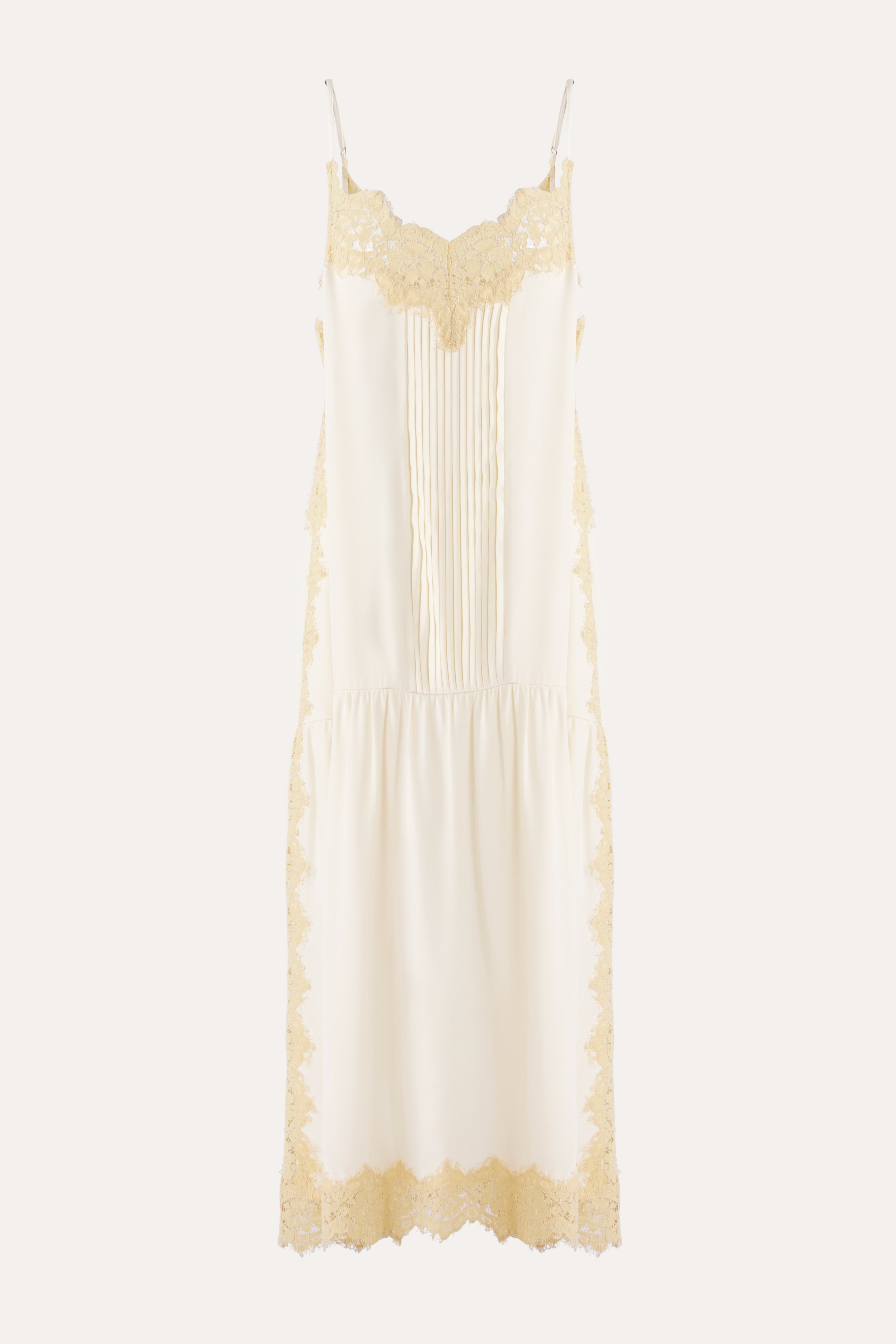 Nettie Silk & Lace Maxi Dress