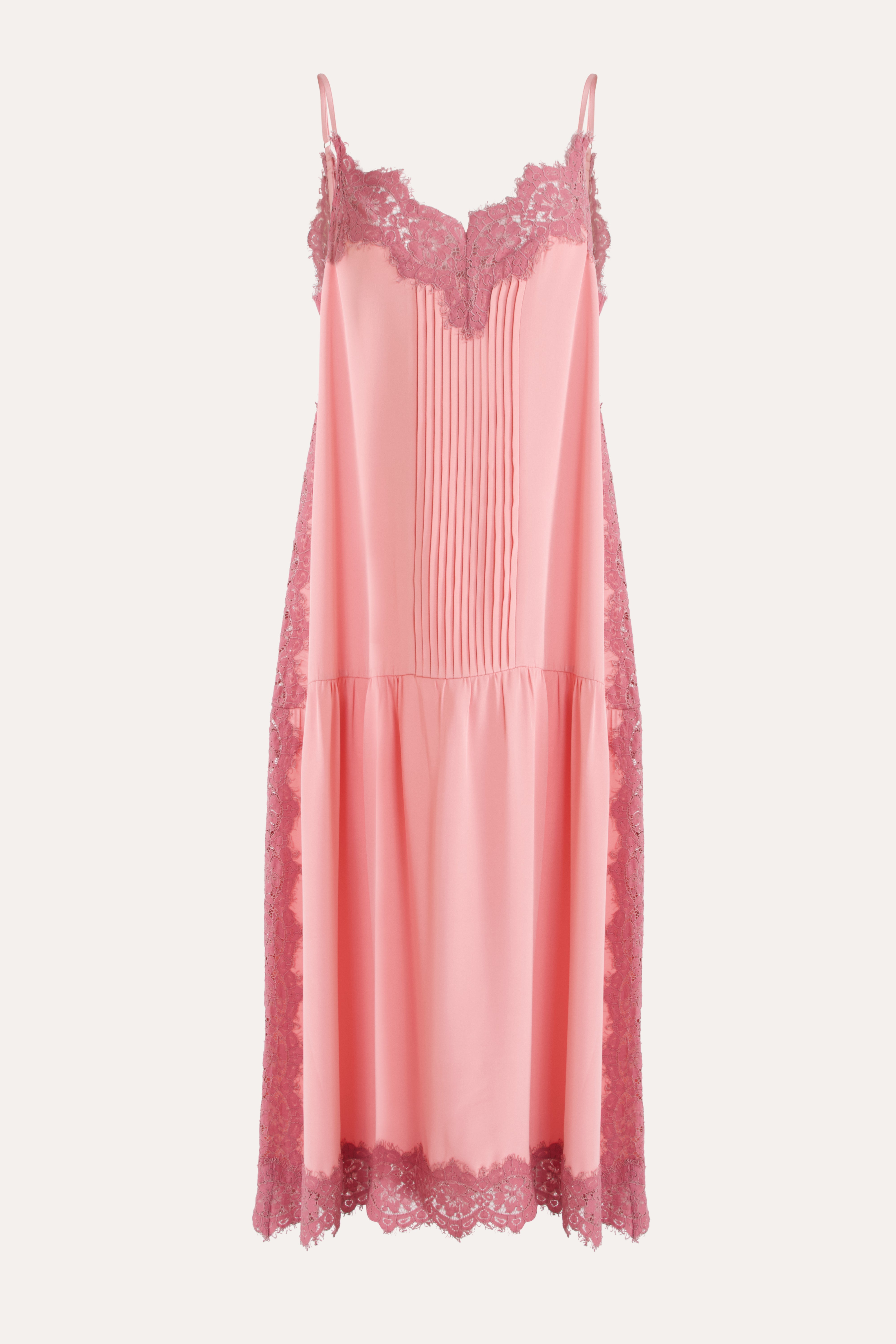 Nettie Silk & Lace Maxi Dress