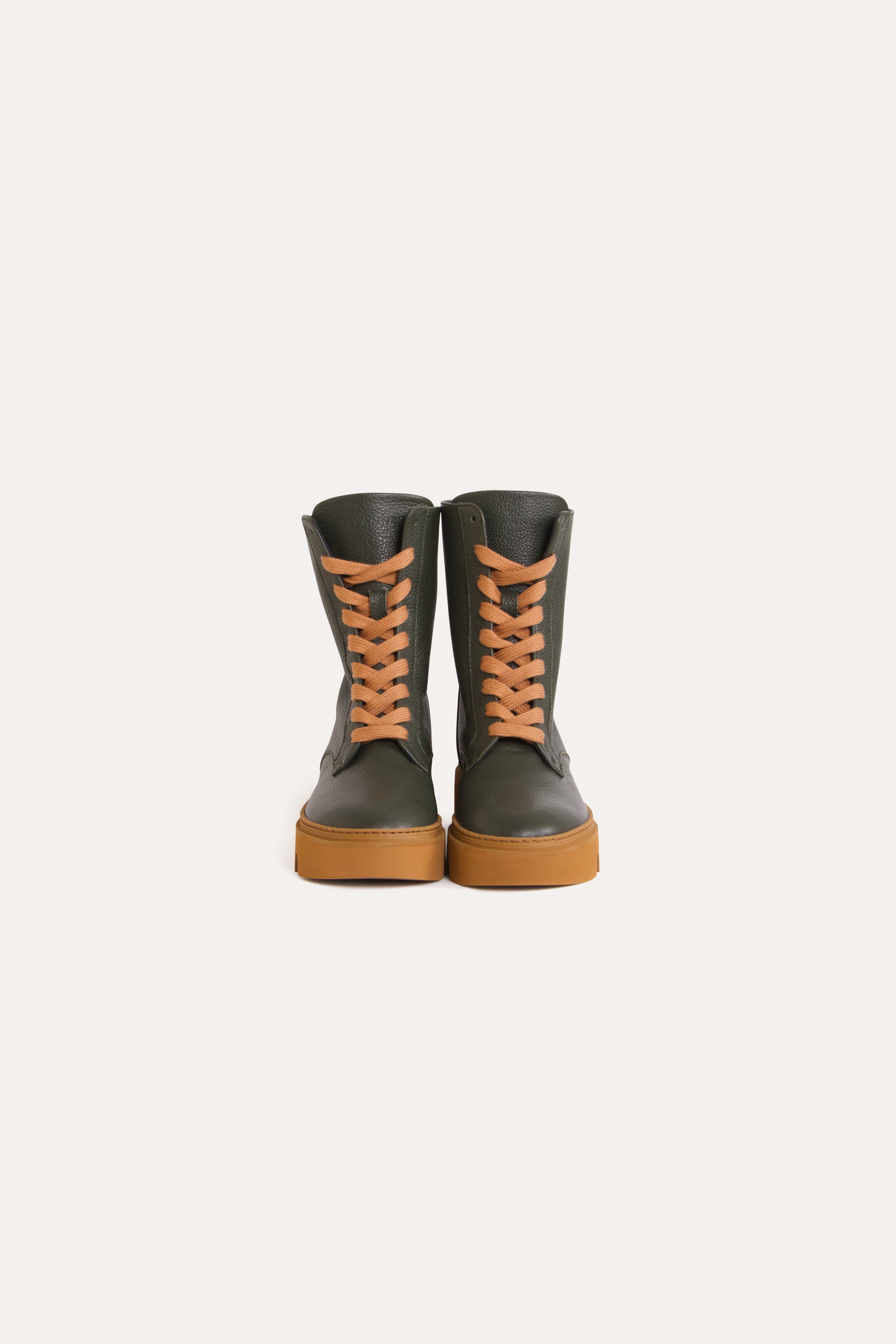 Fallon Leather Combat Boot