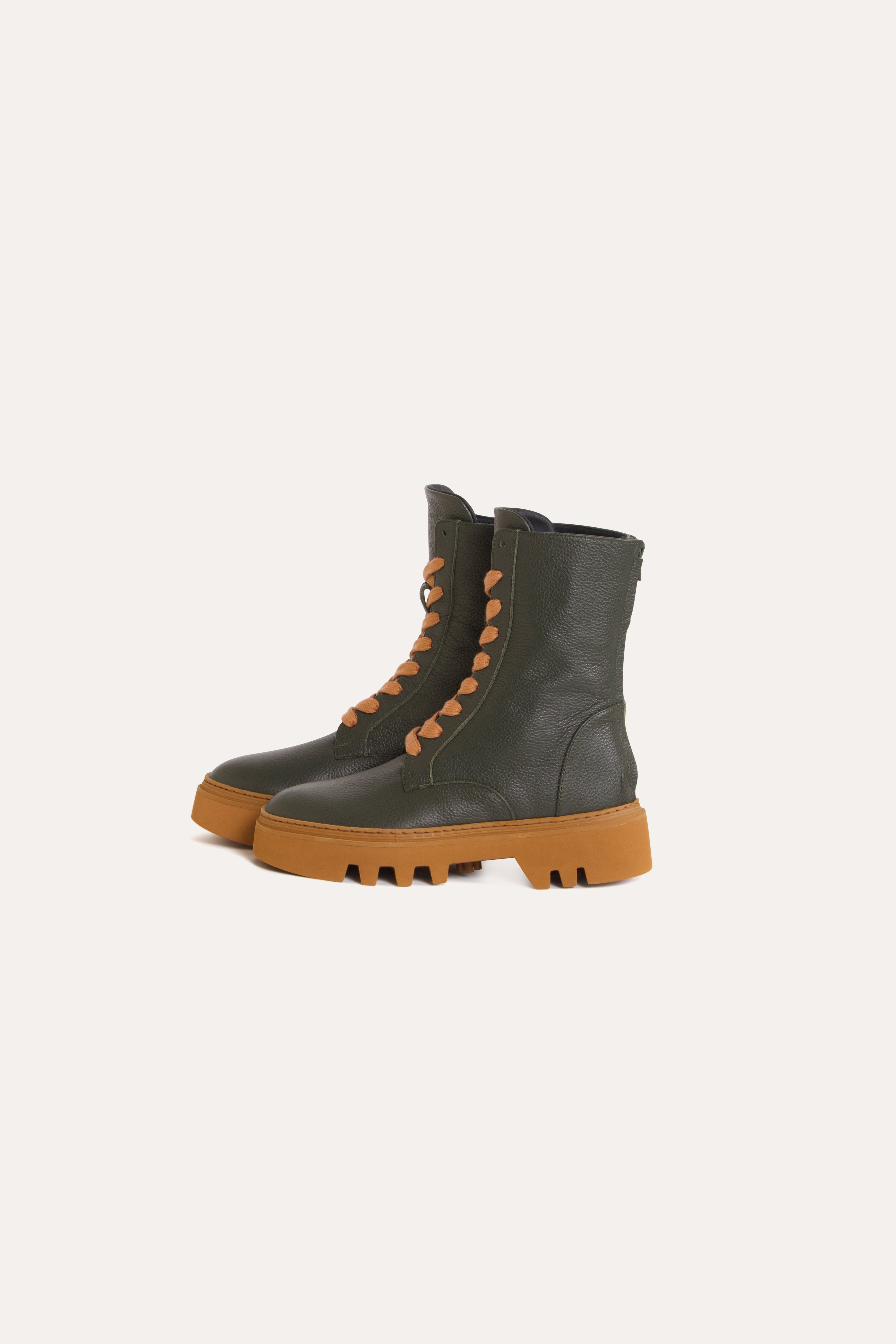 Fallon Leather Combat Boot