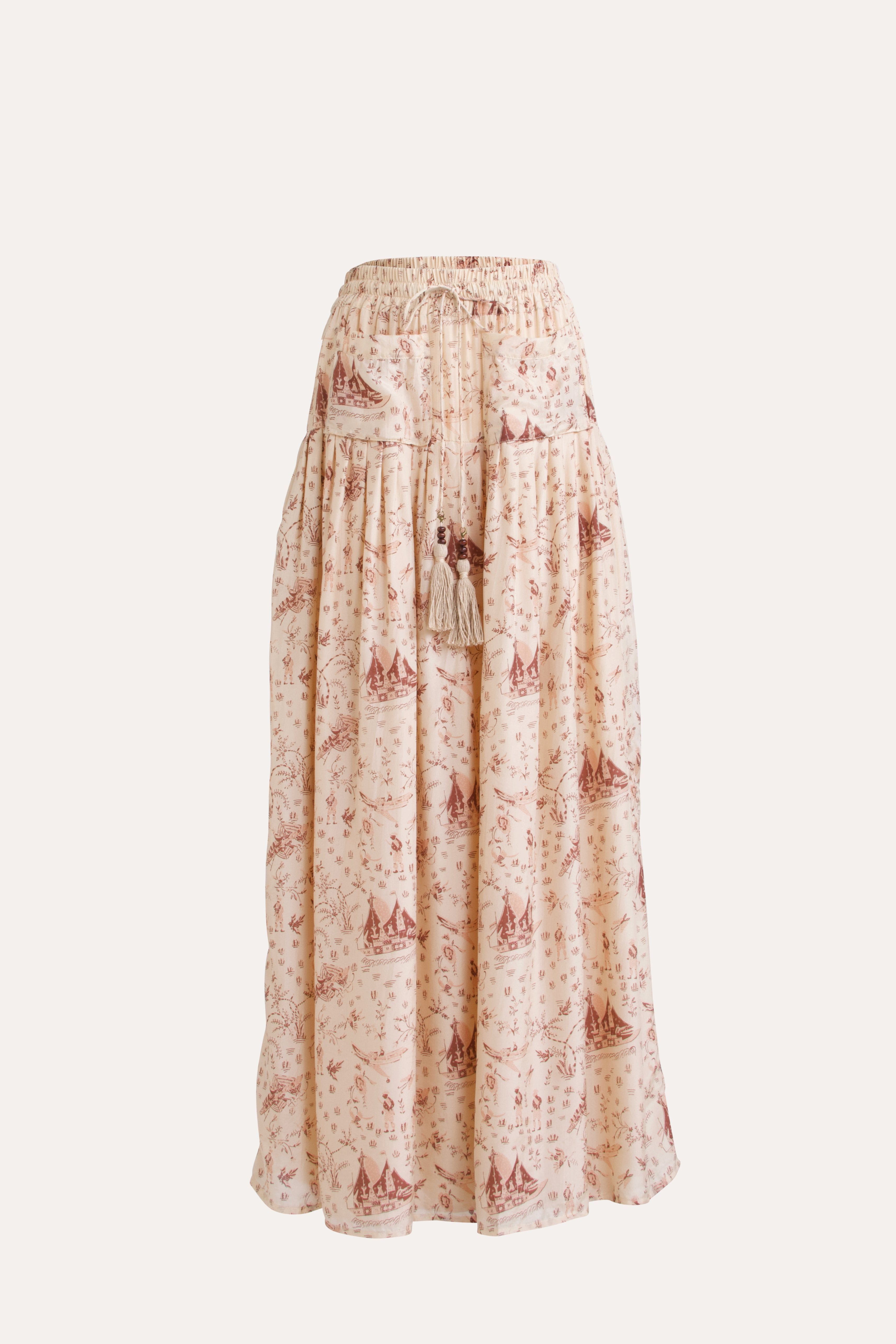 Sinclair Silk Habotai Skirt