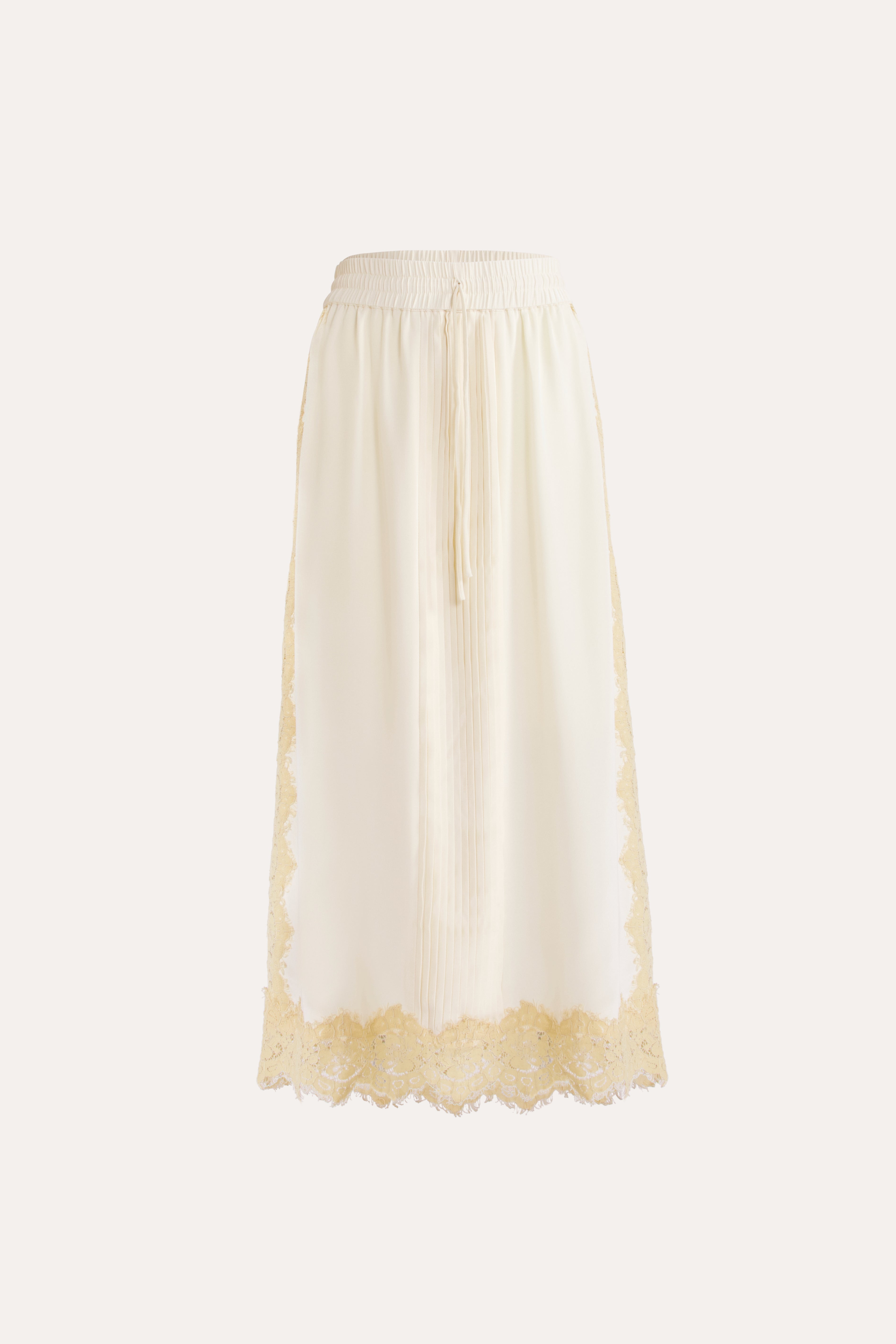 Nettie Silk & Lace Skirt