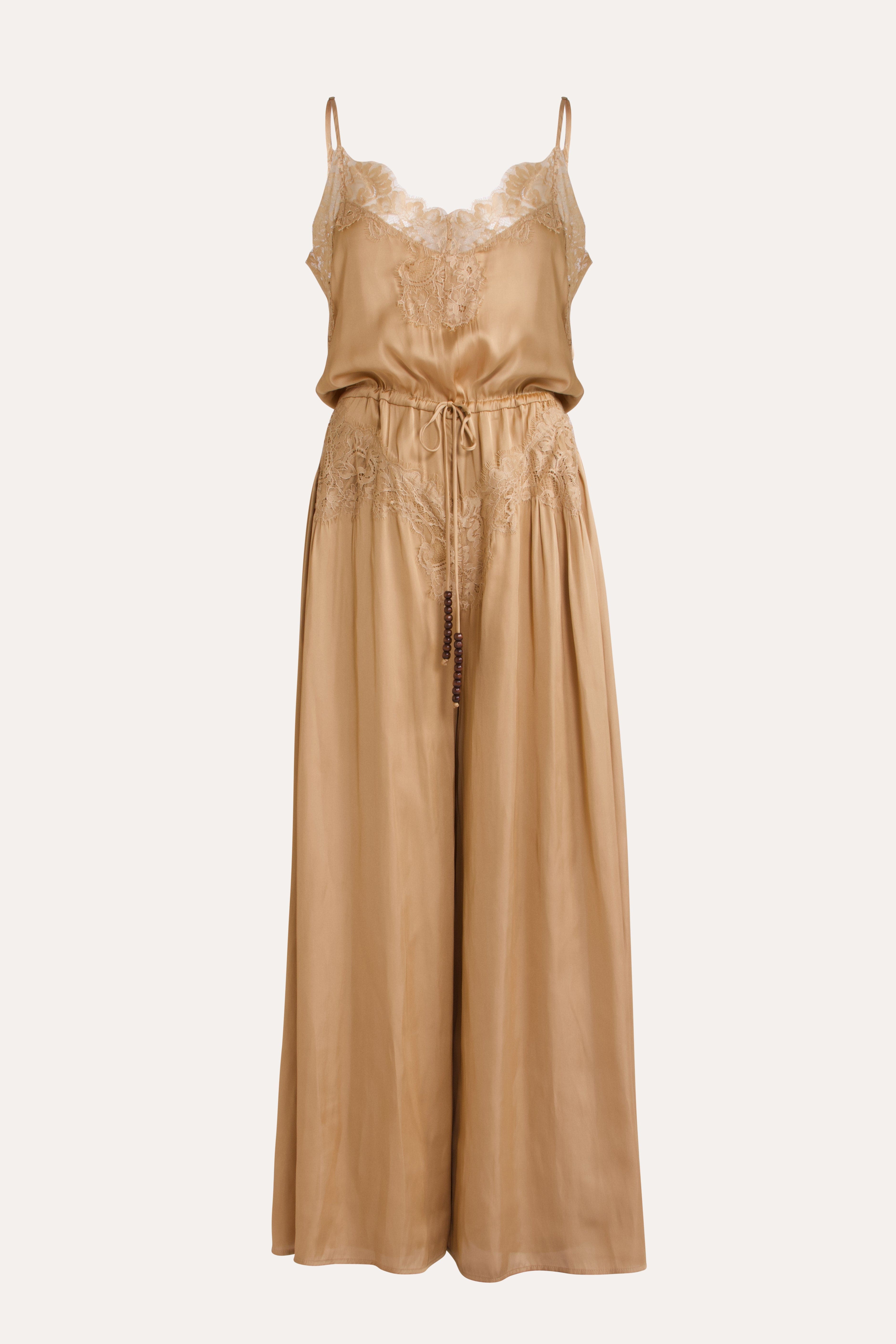 Mimi Jumpsuit with Lace Trim