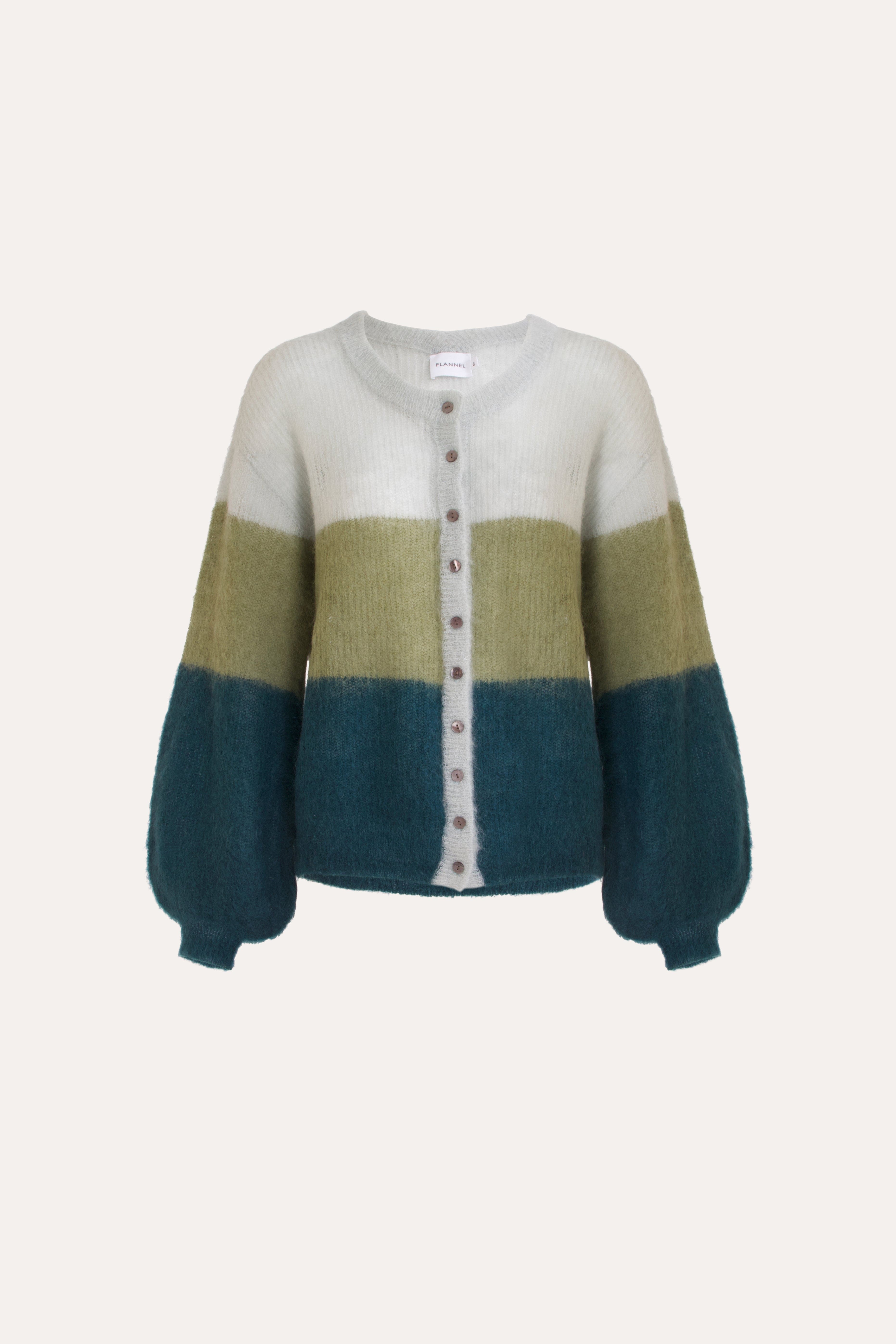 Inez Mohair-Wool Cardigan