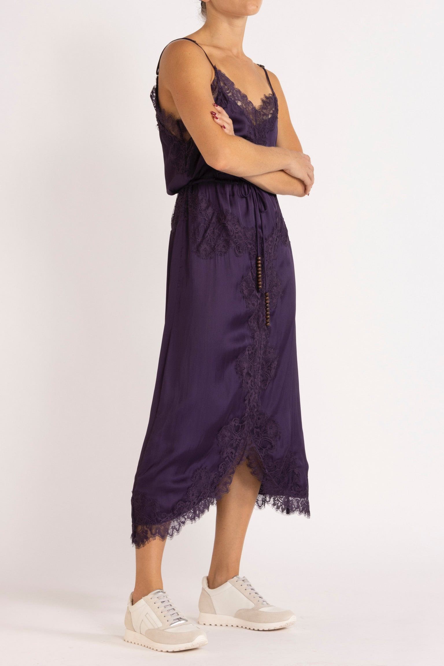 Mimi Cami Dress with Lace Trim