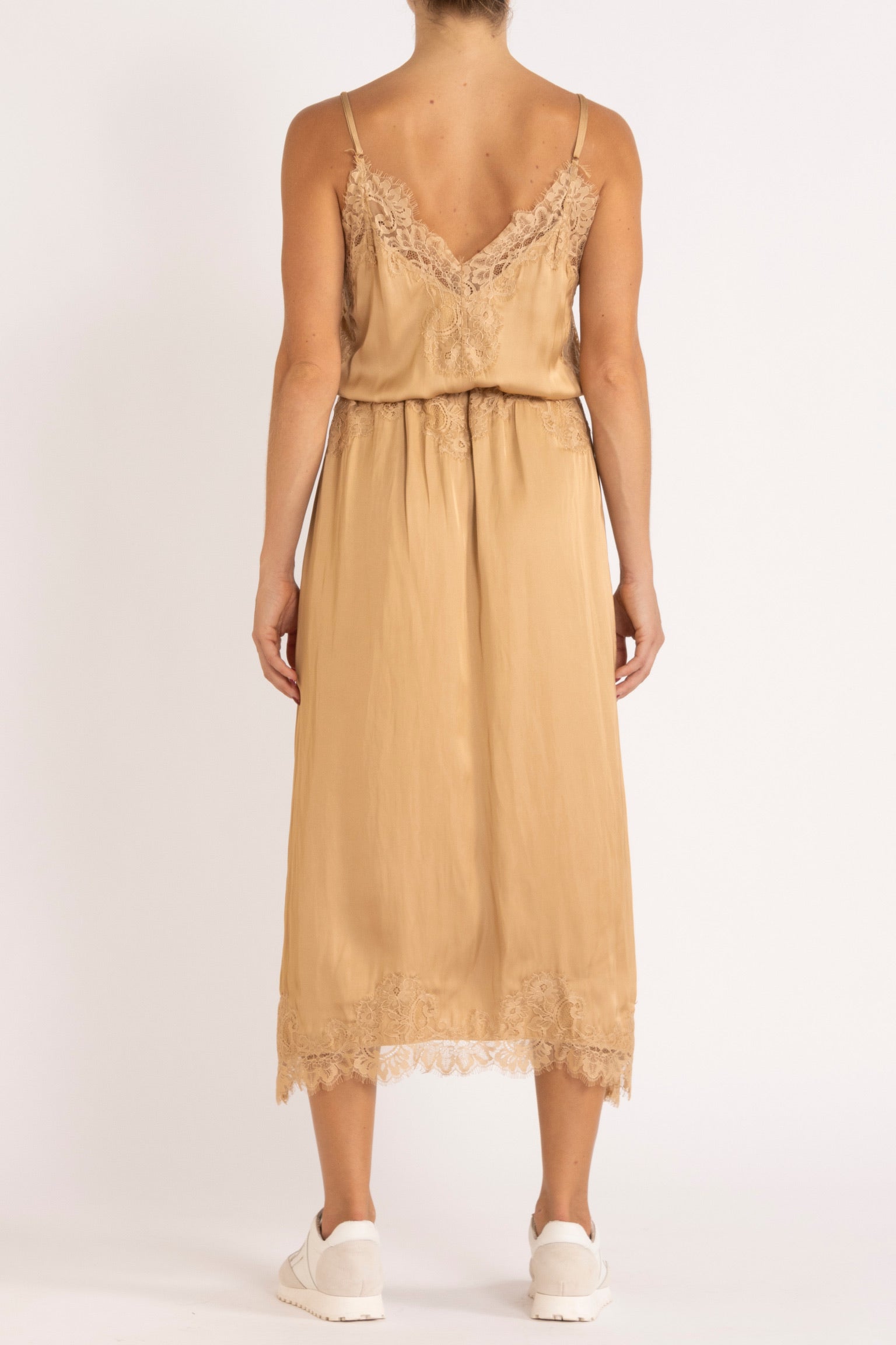 Mimi Cami Dress with Lace Trim