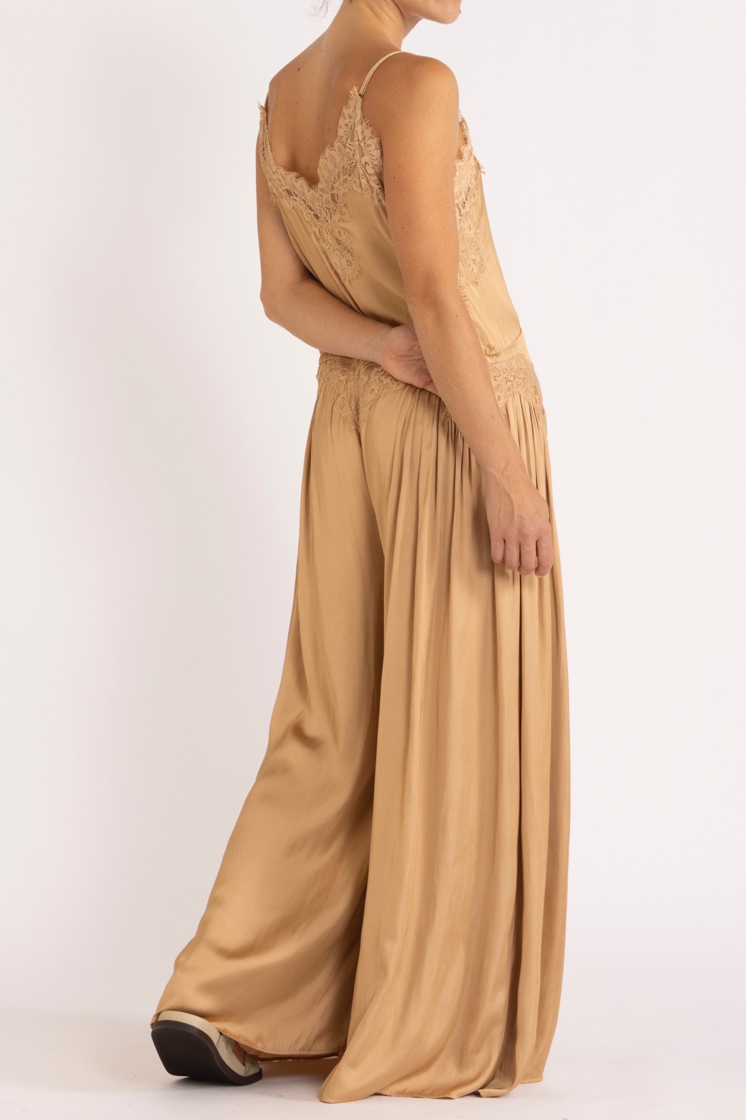 Mimi Jumpsuit with Lace Trim