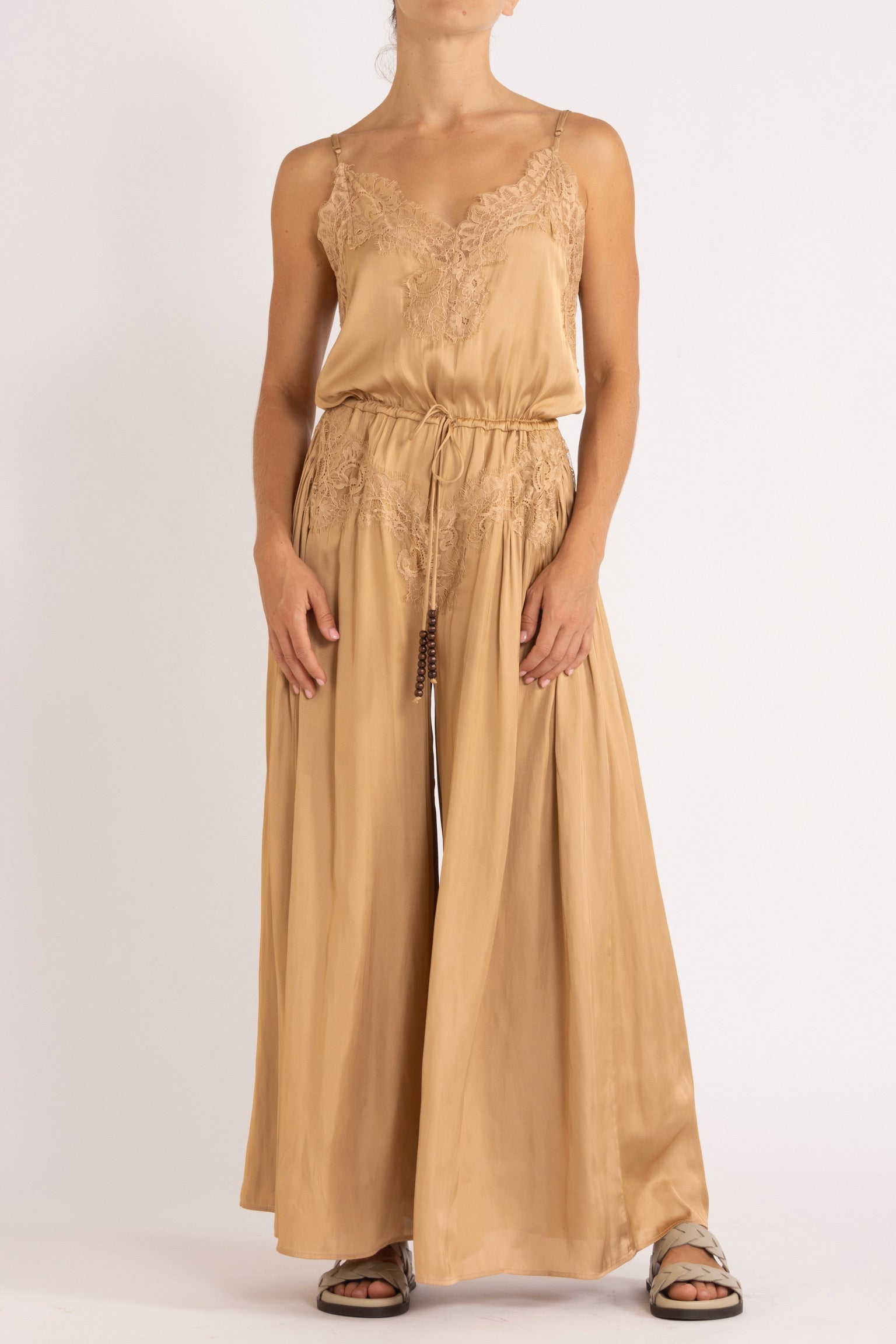 Mimi Jumpsuit with Lace Trim