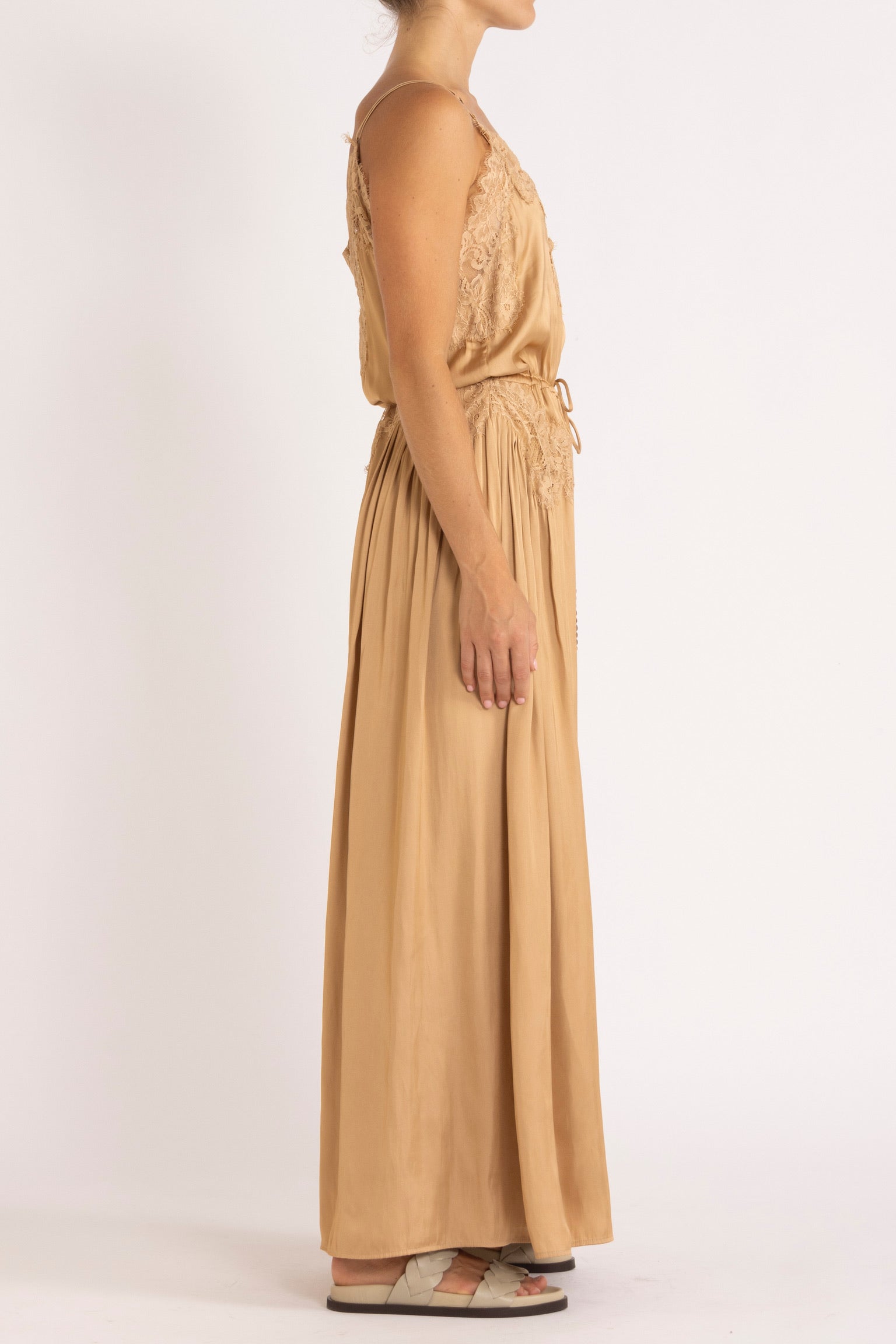 Mimi Jumpsuit with Lace Trim