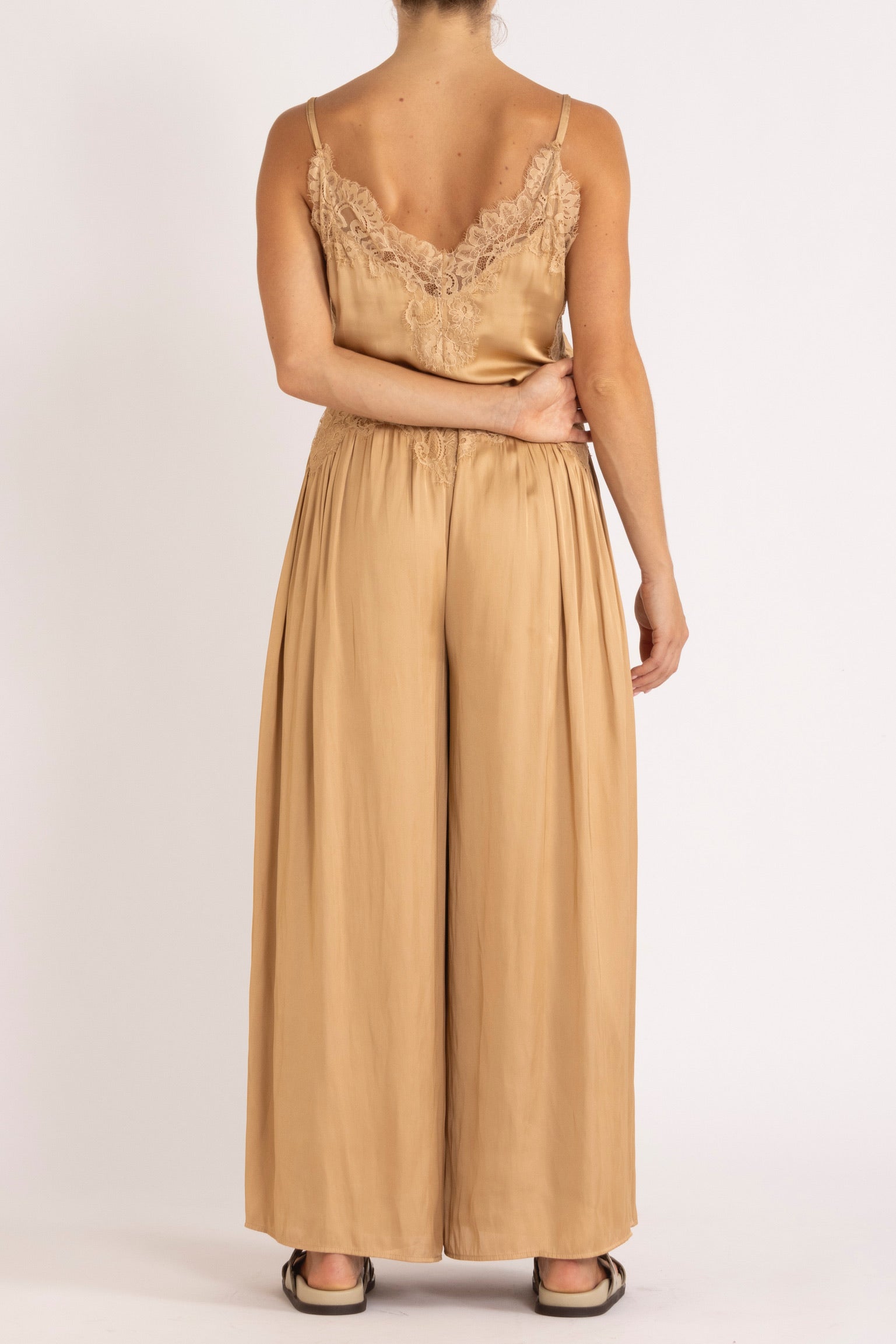 Mimi Jumpsuit with Lace Trim