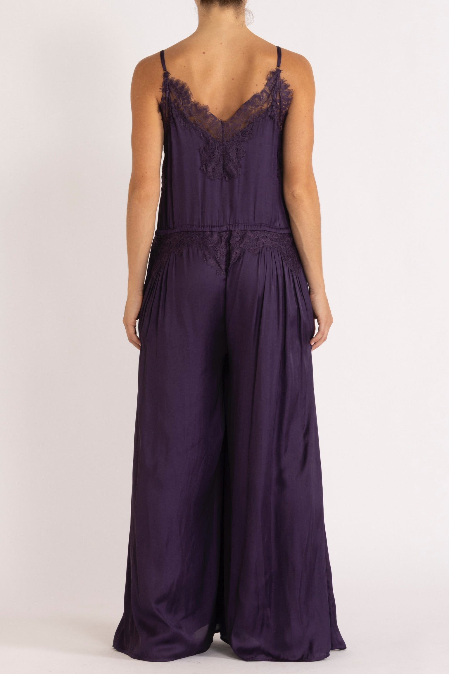 Mimi Jumpsuit with Lace Trim