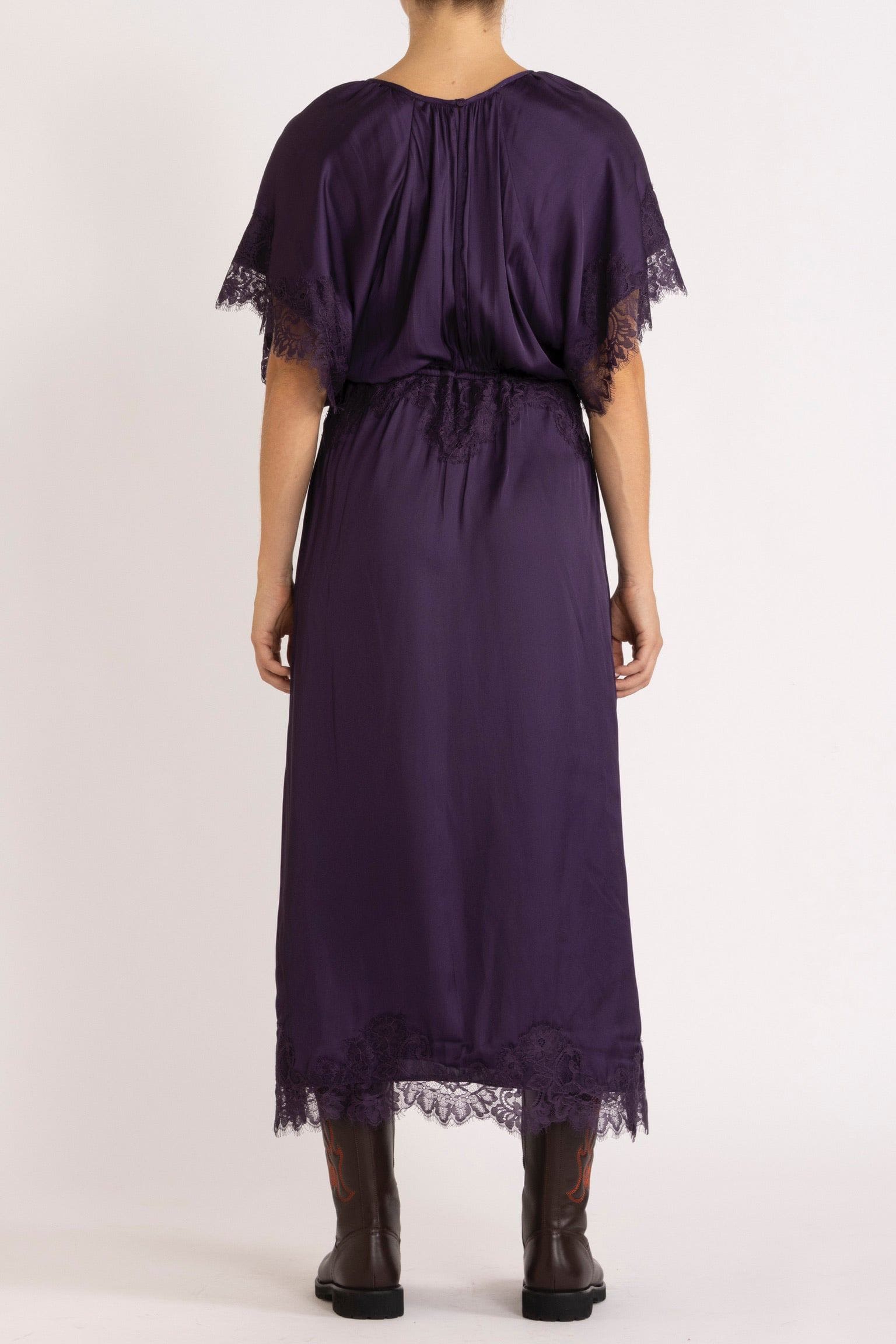 Mimi Dress with Lace Trim