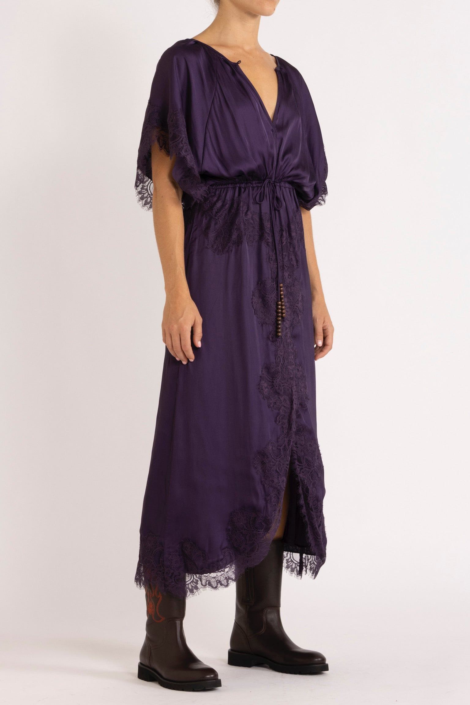 Mimi Dress with Lace Trim