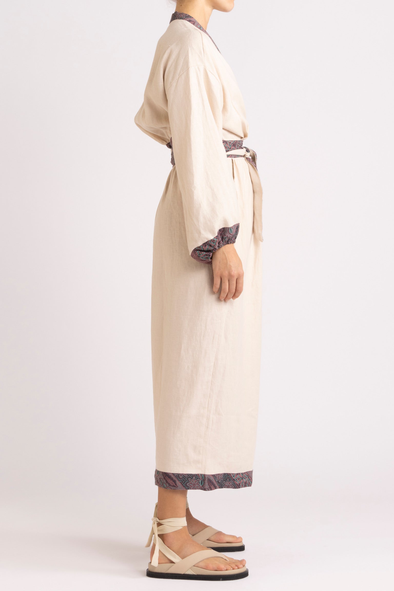 Noa Linen Wrap Dress