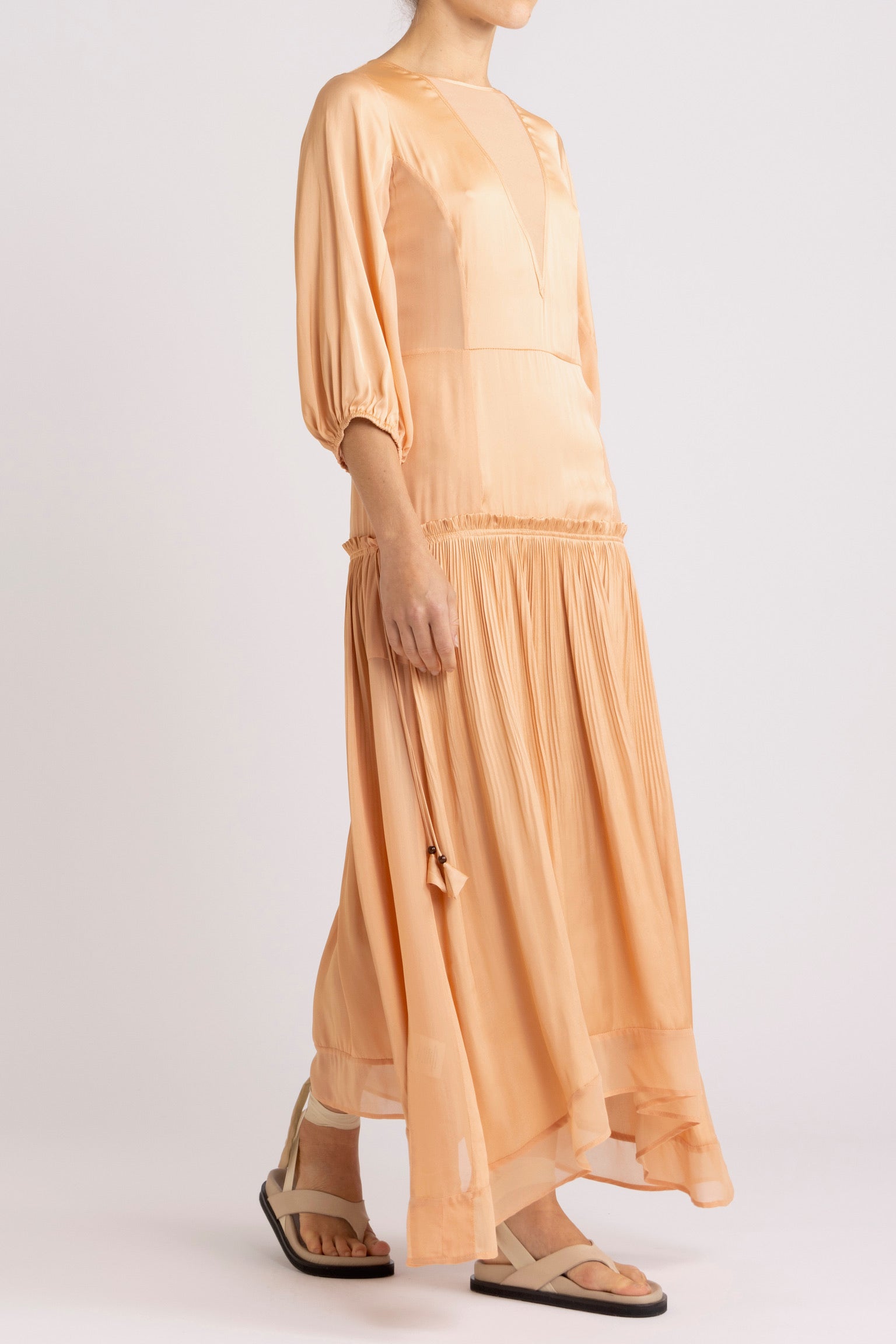 Paris Satin & Chiffon Dress