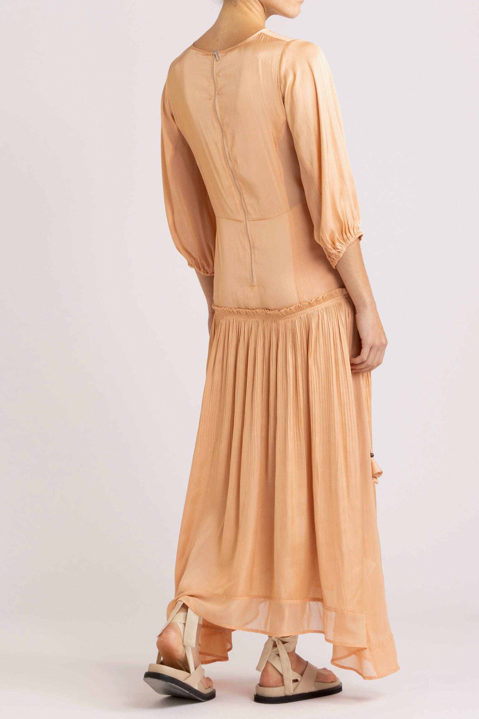 Paris Satin & Chiffon Dress