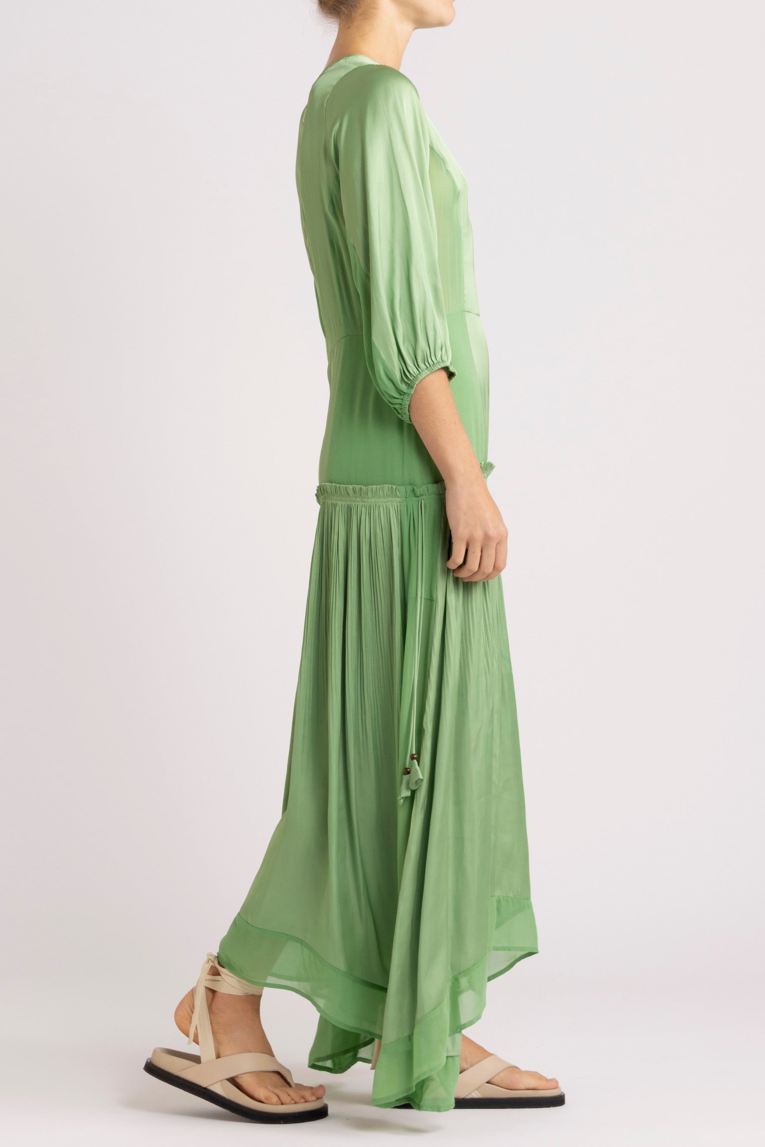 Paris Satin & Chiffon Dress