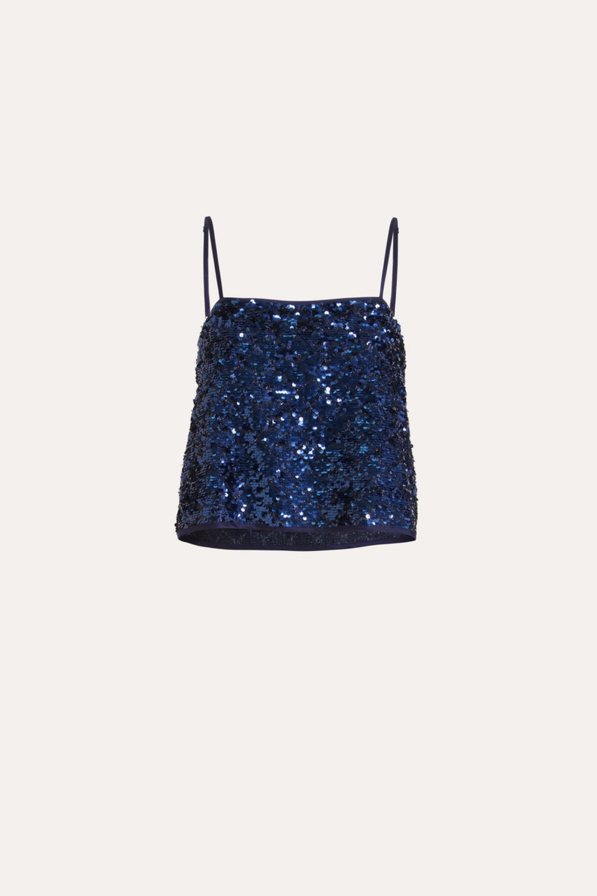 Meg Navy Sequin Cami