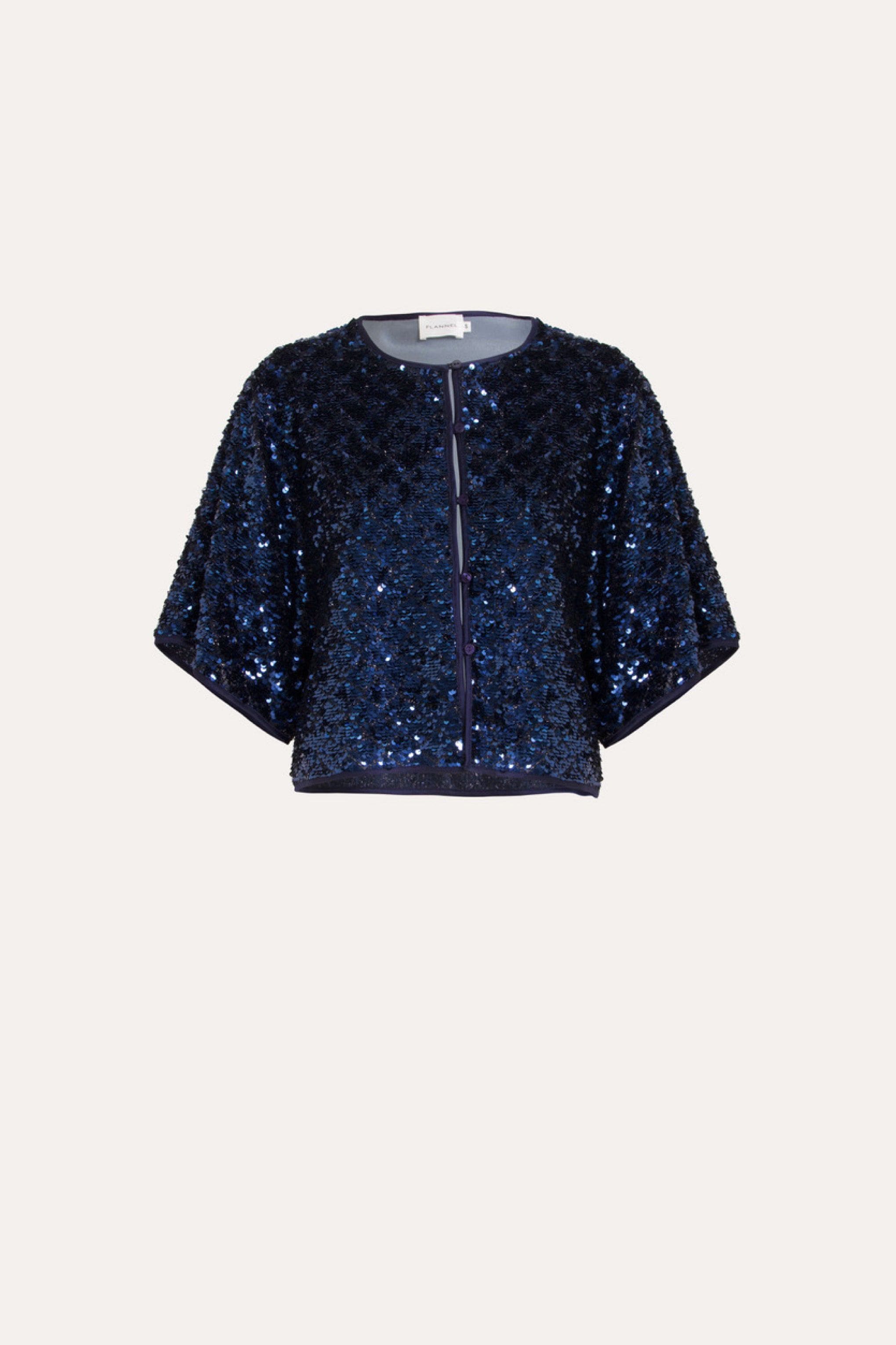 Meg Navy Sequin Bolero